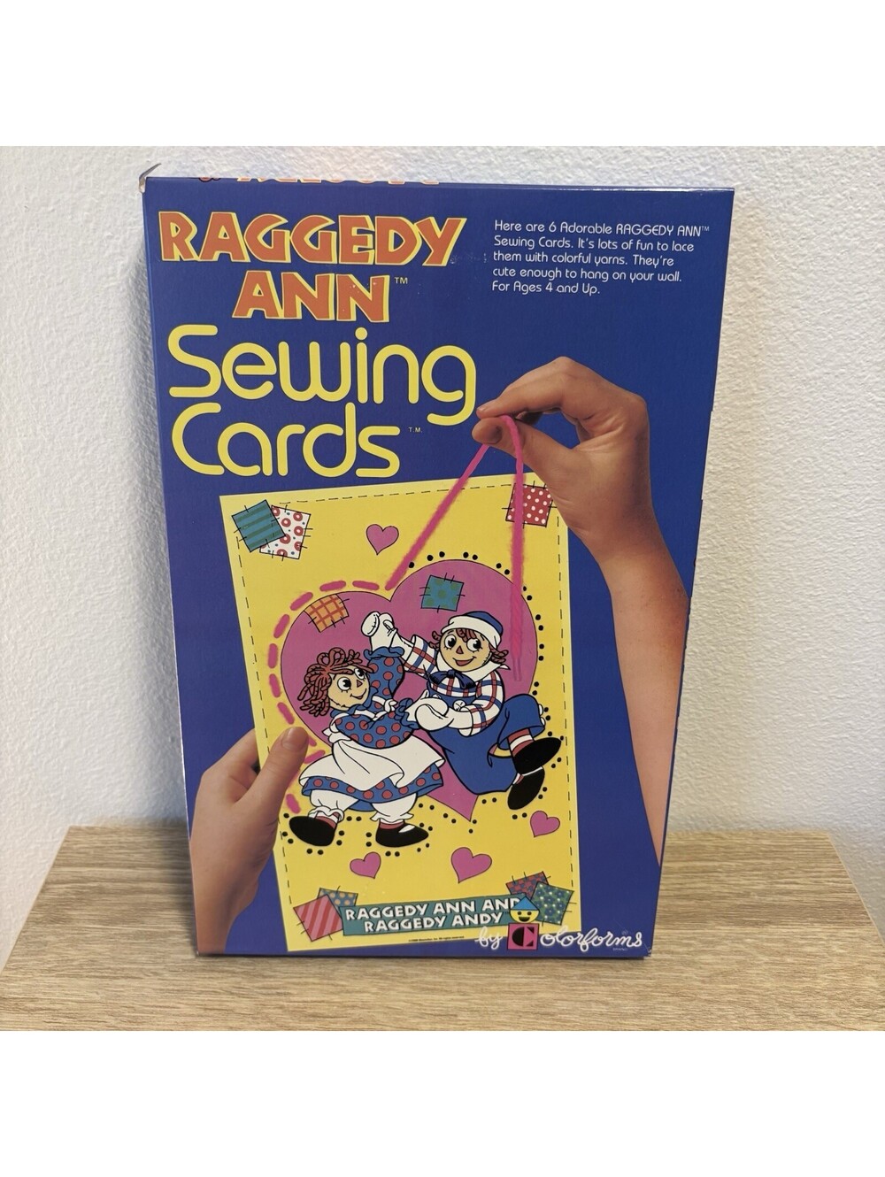 Raggedy Ann & Andy Colorforms Sewing Cards Activity Set New In Box 1988 Vintage